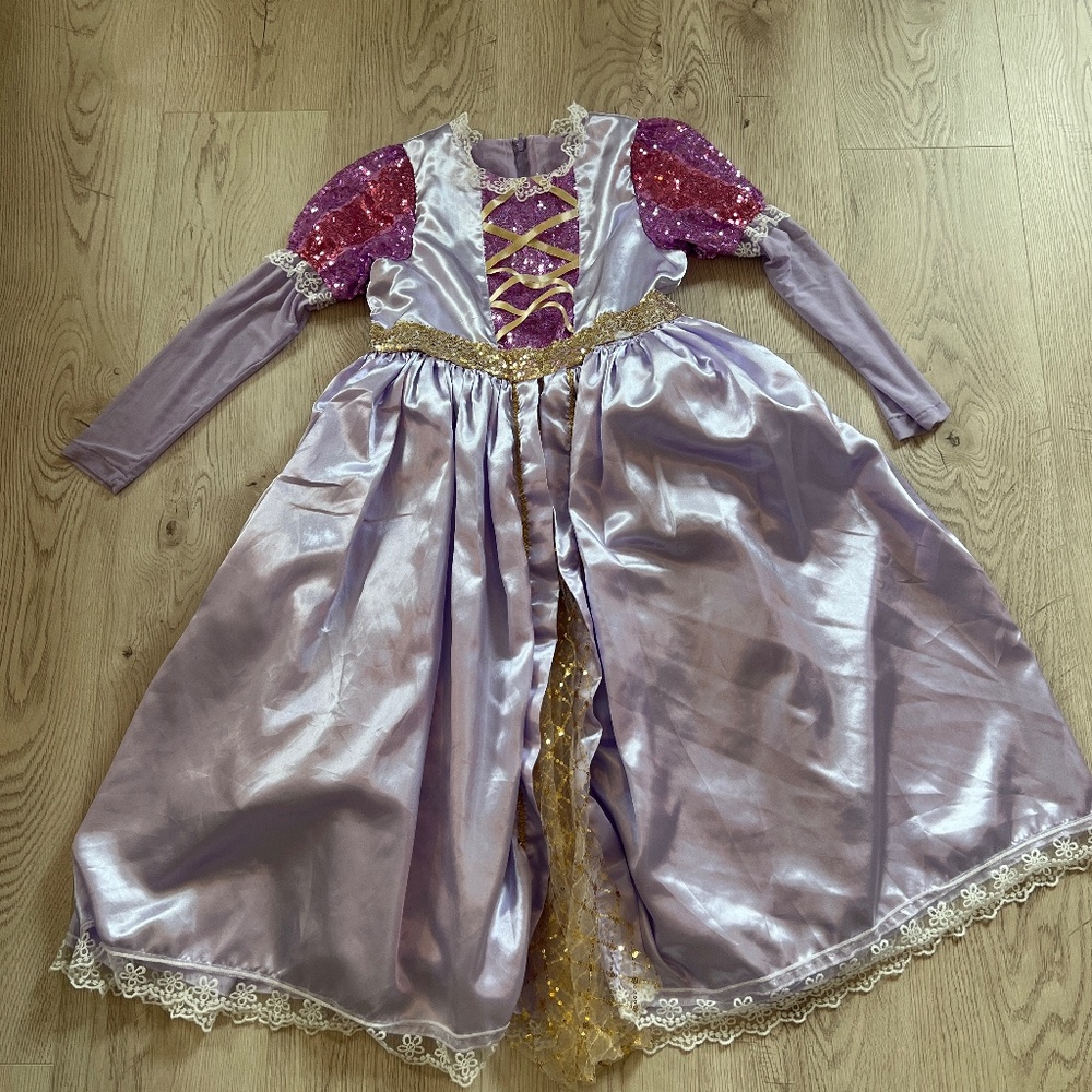 Princess Rapunzel Purple Kids' Dress Sz. 9-10